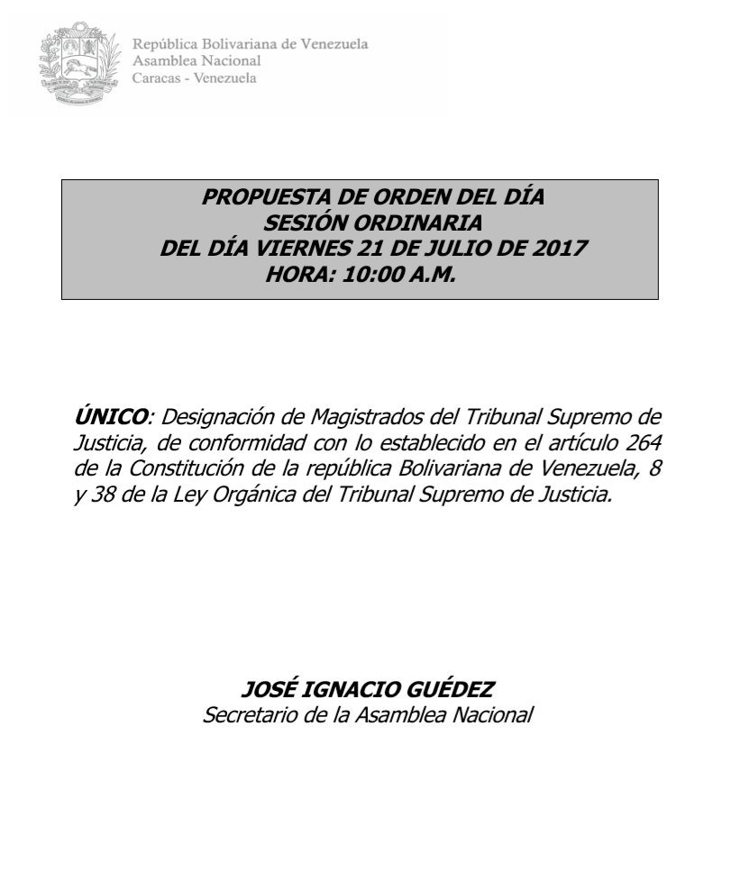 AN designará este viernes a magistrados del TSJ