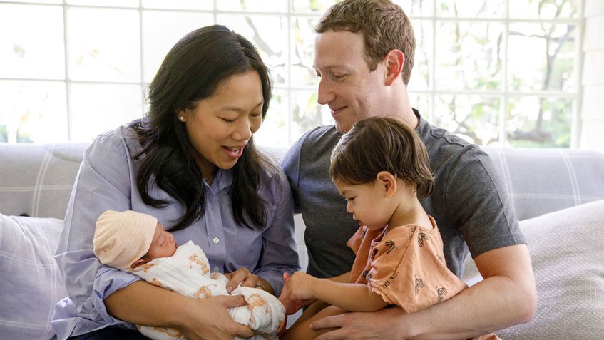 Mark Zuckerberg presenta a su segunda hija