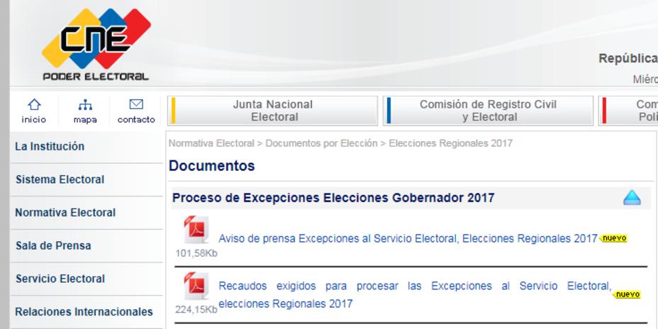 CNE reveló fecha de elecciones regionales en documento filtrado