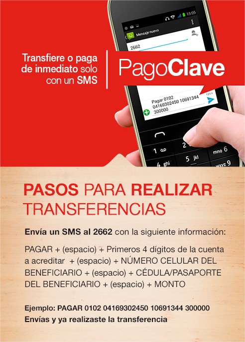 Banco de Venezuela lanza PagoClave, su sistema de pago por celular