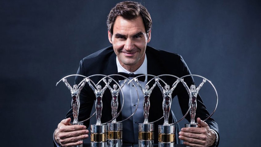 Federer se llevó el premio al Mejor Deportista del Año