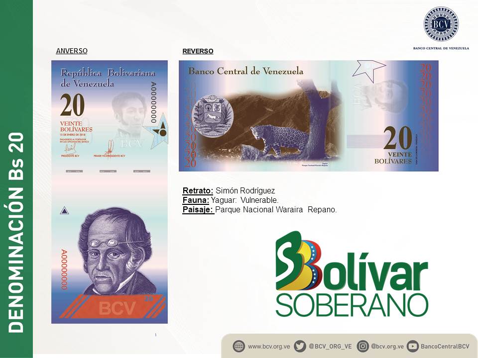 Estos son los billetes que comenzarán a circular el 20 de agosto