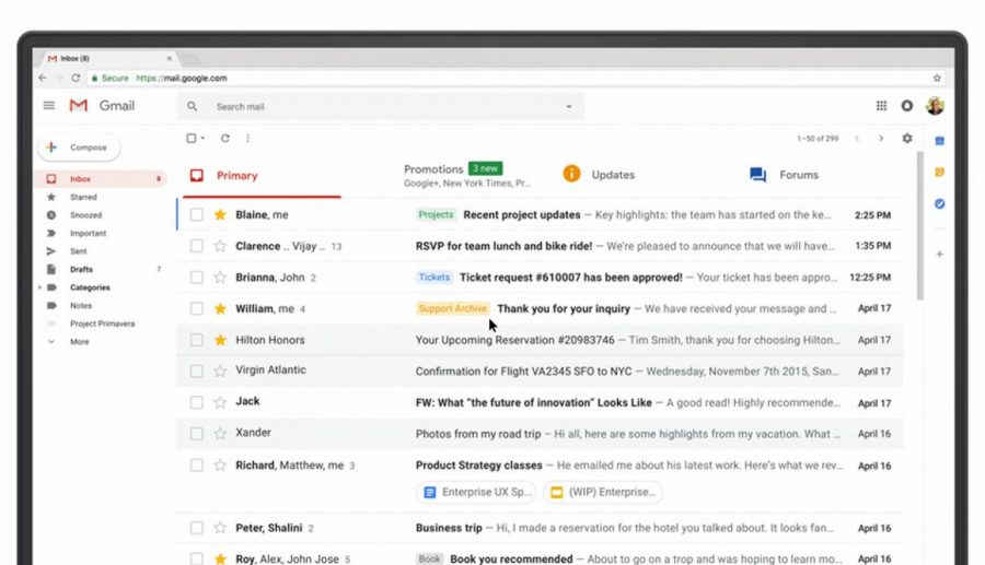 Estas son las siete principales funciones de la nueva versión de Gmail