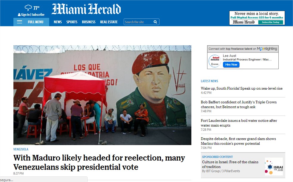 Así reseñan los medios internacionales las elecciones presidenciales