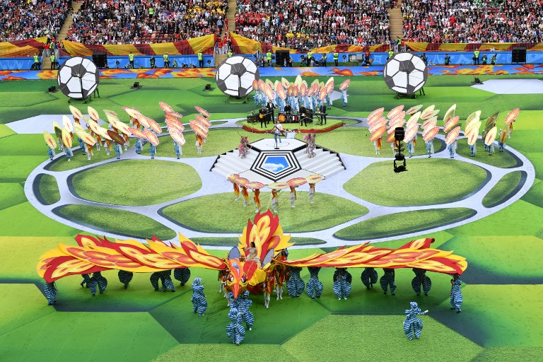 FOTOS | Una austera ceremonia abrió el Mundial Rusia 2018