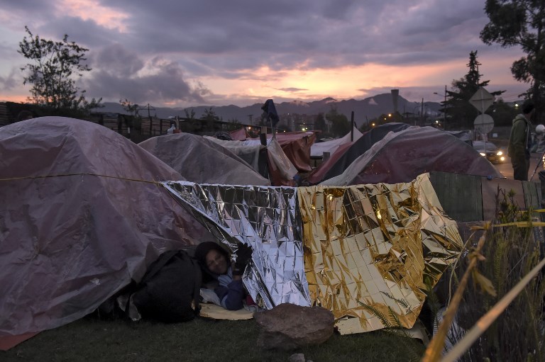 Campamento de venezolanos en Bogotá en incertidumbre por traslado