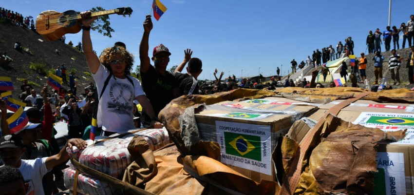 ayuda humanitaria pasa por Brasil