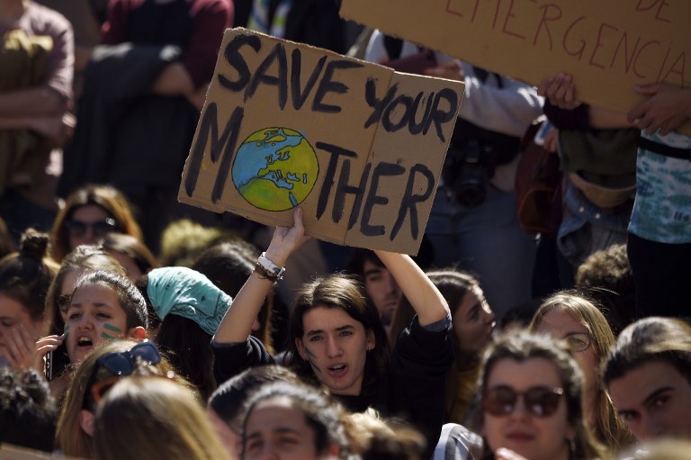 Estudiantes de todo el mundo salen a la calle contra el cambio climático