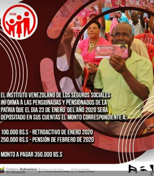 Este 23 de enero pensionados y jubilados cobrarán menos de $5 por su asignación de febrero