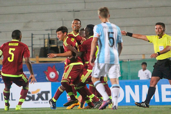 Venezuela ganó 1-0 a Argentina en Sudamericano Sub-17