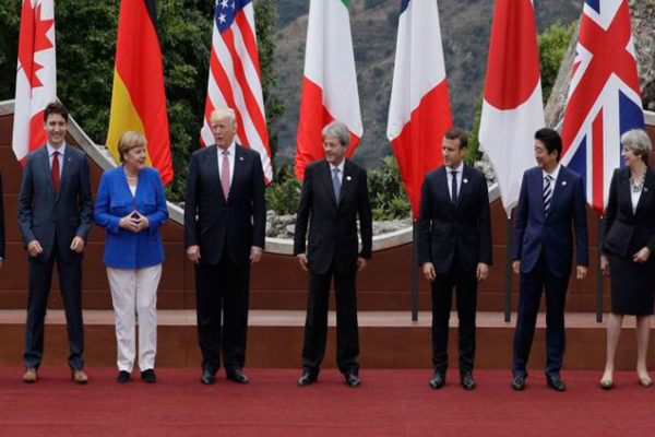 El G7 reconoció la ausencia de posición común con EEUU sobre el clima