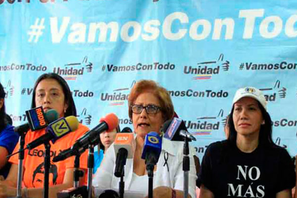 La MUD convocó a la marcha de la mujeres este sábado