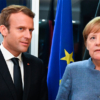 Frente unido de Merkel y Macron en Berlín contra Trump