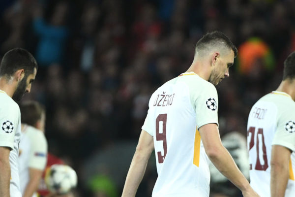 Acciones de La Roma se desploman tras goleada del Liverpool
