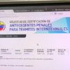 Reactivan sistema para solicitar antecedentes penales