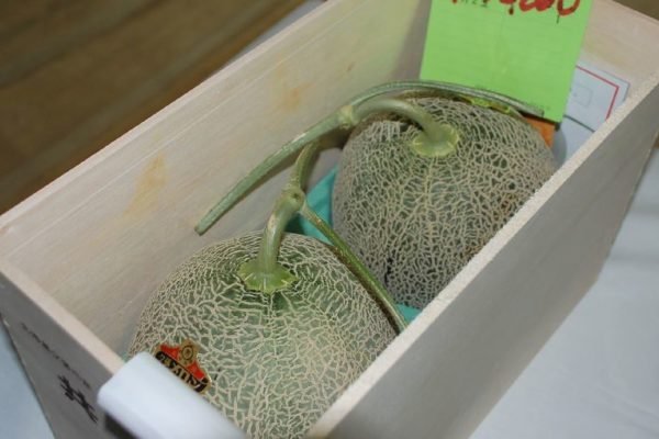 Dos melones vendidos por un récord de $29.000 en Japón