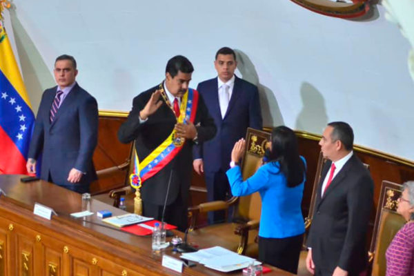 Maduro se juramenta ante la AN para el periodo 2019-2025