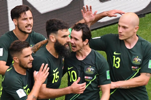 Australia logra empate 1-1 ante Dinamarca en el Mundial