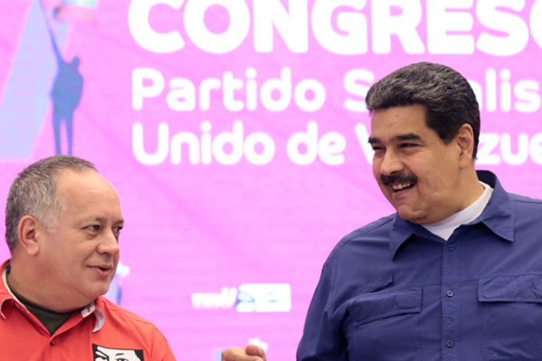 Maduro y Cabello ratificados al frente del PSUV