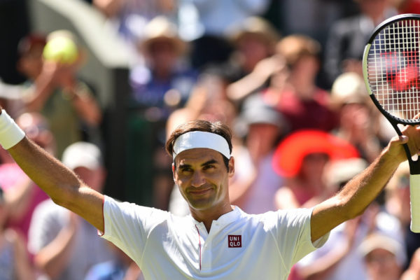 Roger Federer inicia su partido de la Laver Cup, el último de su carrera