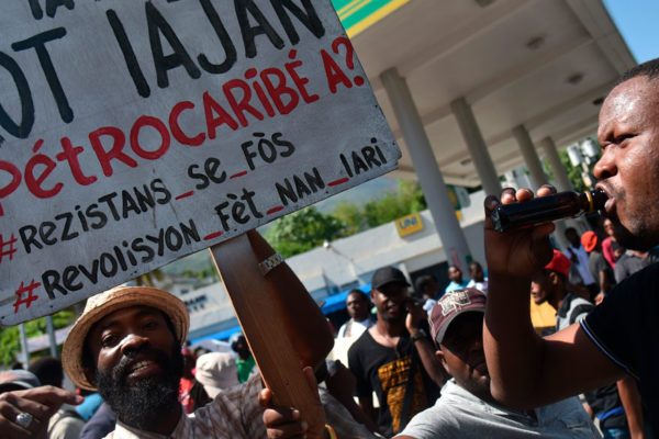 Protestas en Haití por mal manejo de dinero prestado por Venezuela