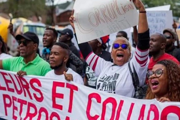 Haitianos marchan contra la administración de Petrocaribe