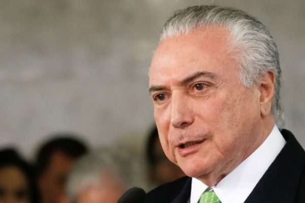 Policía Federal de Brasil pidió imputar a Temer por presunta corrupción