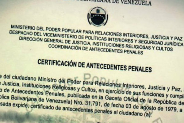 Lo que se sabe sobre las nuevas tarifas del certificado de antecedentes penales