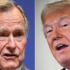 George Bush y Trump, el contraste de dos presidentes