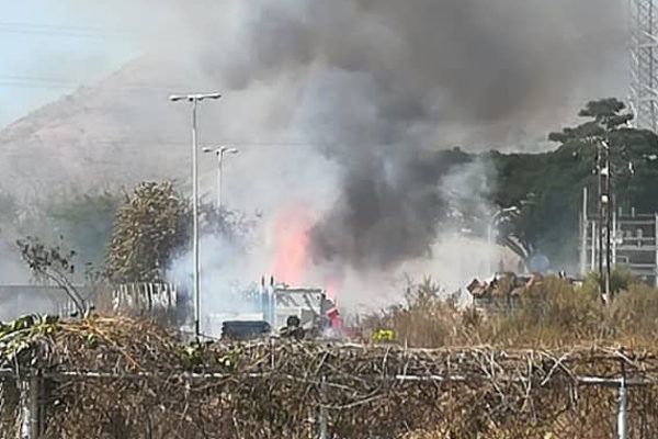 Un incendio en Aragua causó apagón en varias zonas del país