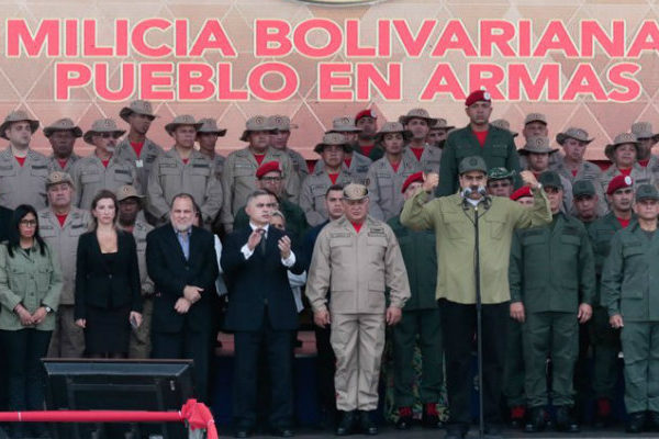 Maduro ratifica meta de incorporar 3 millones de efectivos a la Milicia Bolivariana