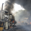 ¿Opositores incendiaron en la frontera camión con ayuda humanitaria el 23F?