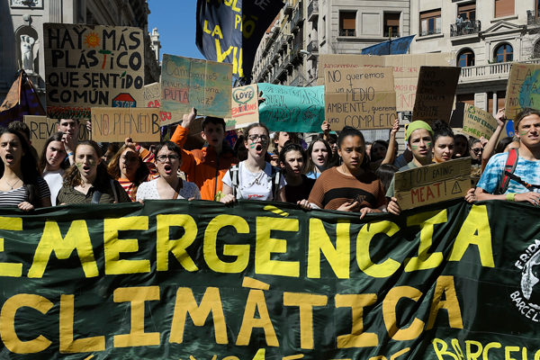 Estudiantes de todo el mundo salen a la calle contra el cambio climático