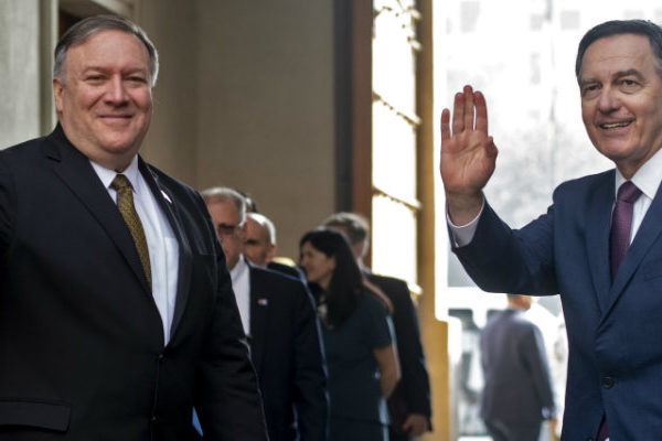 Con Venezuela en el menú, Pompeo inicia en Chile gira por Suramérica