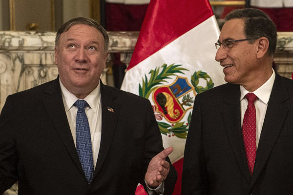 Pompeo cierra visita a Perú, que siente de primera mano la crisis venezolana