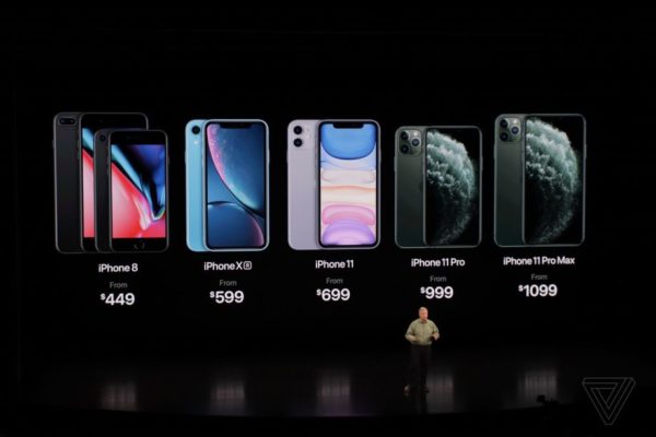 El nuevo iPhone 11 Pro de Apple tiene tres lentes traseras y modo noche