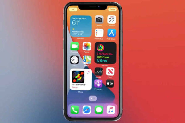 Nuevo iOS 14 introduce rediseño de la pantalla de inicio para permitir widgets