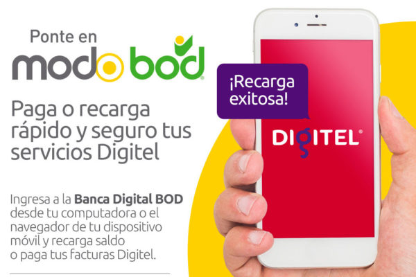 BOD incorpora a Digitel en su plataforma de pago de servicios
