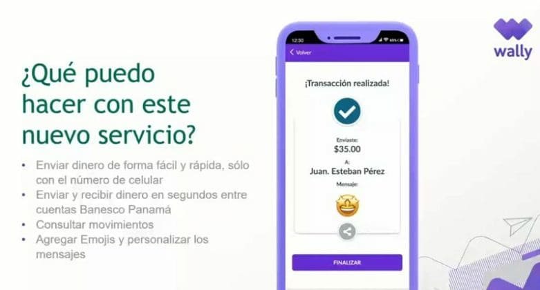 Banesco Panamá lanza Wally, el nuevo servicio de transferencias rápidas desde cualquier parte del mundo