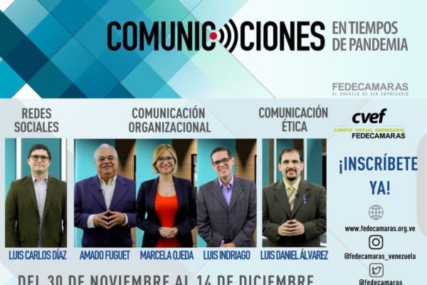 Fedecámaras desarrolla curso en línea “Comunicaciones en tiempos de pandemia”