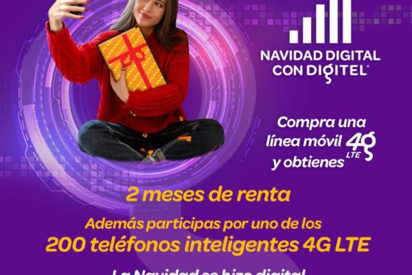 Digitel lanza promoción navideña que estará activa hasta el 6 de enero