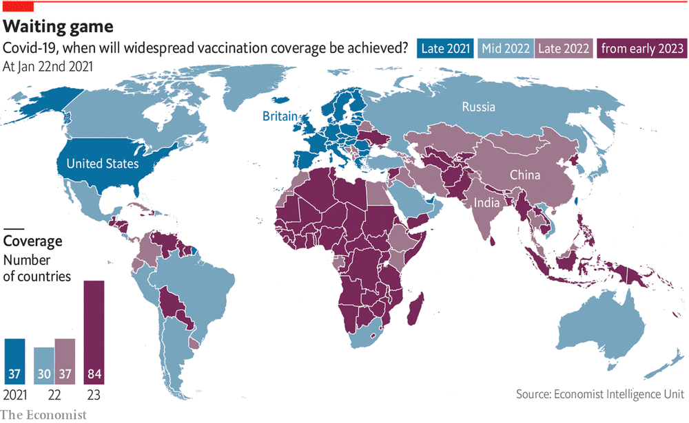 Venezuela podría recibir la vacunación masiva contra la Covid-19 en 2023, según The Economist