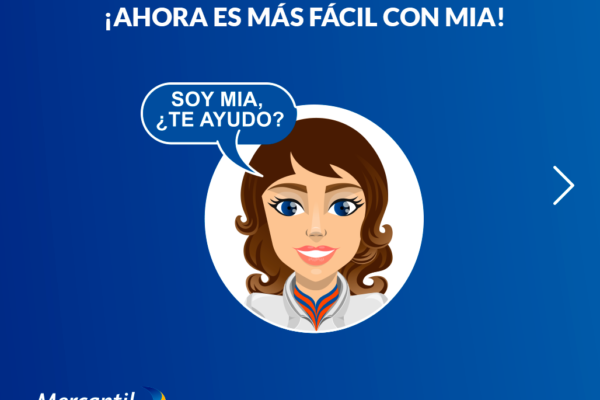 Asistente virtual de Mercantil agrega la modificación de datos de contacto a sus funcionalidades