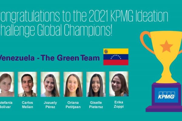 Estudiantes venezolanos ganan competencia global de KPMG Ideation Challenge