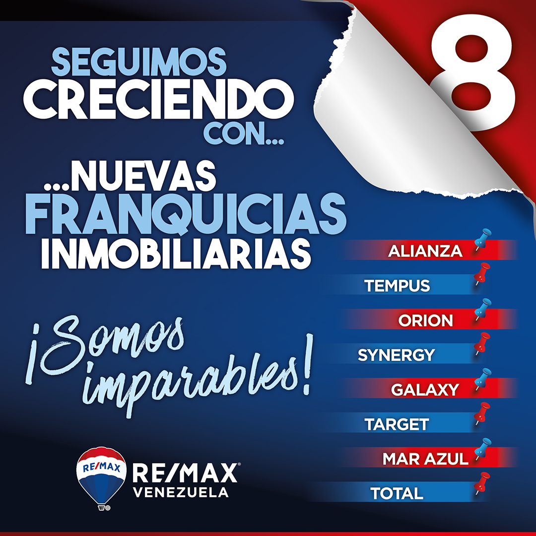 RE/MAX Venezuela suma 8 nuevos franquiciados en 2021 a su red de oficinas