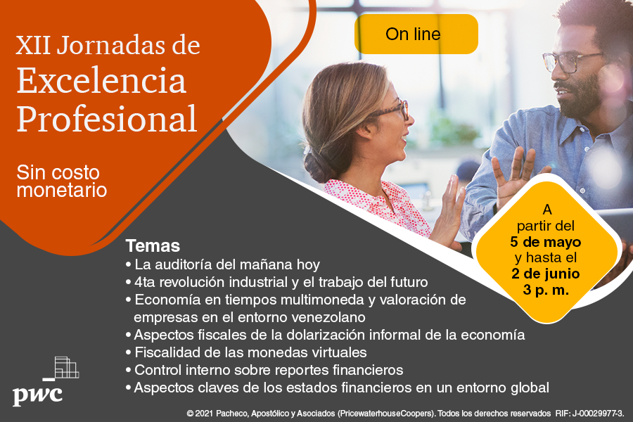 PwC Venezuela ofrece las XII Jornadas de Excelencia Profesional para estudiantes