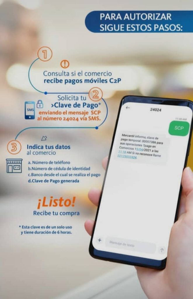 Banco Mercantil lanza servicio C2P Tpago para agilizar pagos en comercios (+ detalles)