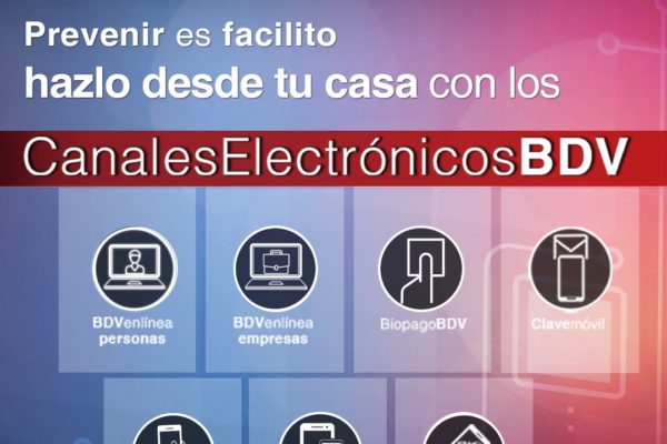 BDV impulsa sus canales electrónicos en esta semana de cuarentena radical