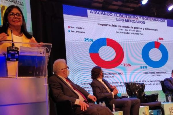 Delcy Rodríguez en Fedecámaras: se anunciarán medidas económicas y ‘pido el apoyo del sector privado’