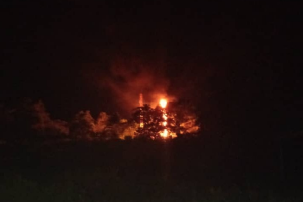 Se registró fuerte explosión en poliducto de combustible de Pdvsa en Yaracuy